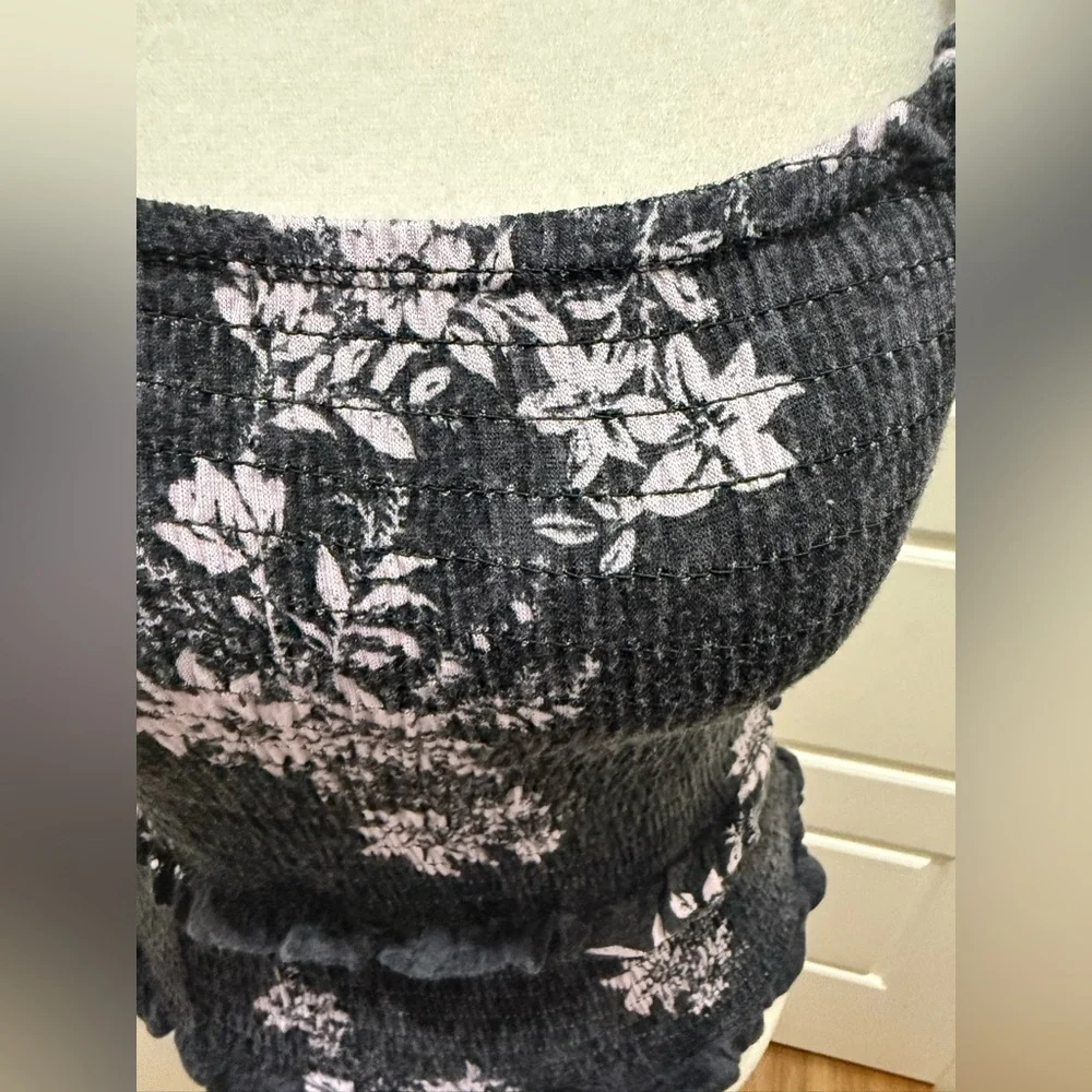 Free People Intimately. Hannah Printed Smocked Tank Top. Size XS.